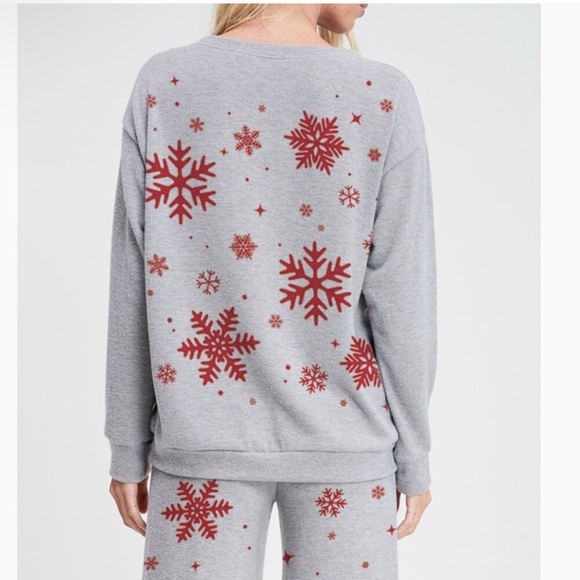 PHIL LOVE Snowflake 2 Piece Loungewear Set - Picture 2 of 5